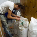 David getting the malt ready