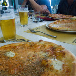 Pizza and beer is a must